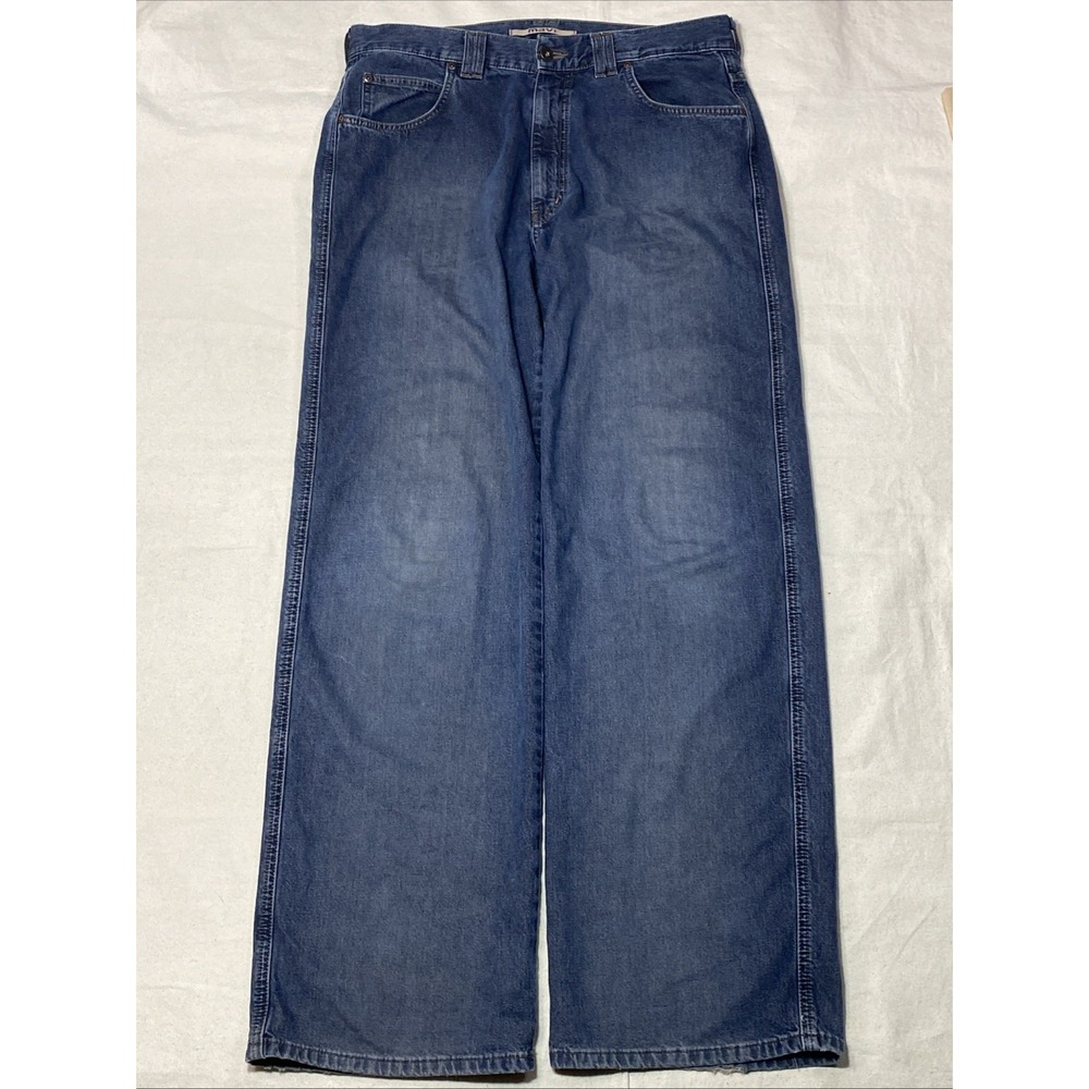 MAVi Jeans Mens Max Wide, Full, Zip Fly  jeans 34x32*Blue Grunge Skater
